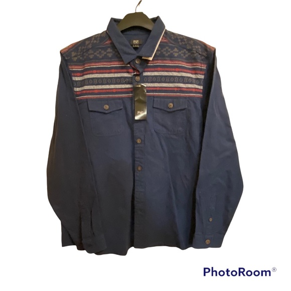 Western style Blue shirt by F&F size is L - Picture 1 of 7